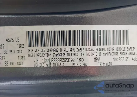 2016 Jeep Patriot High Altitude Edition из США, поврежденный, VIN 1C4NJRFB9GD523102